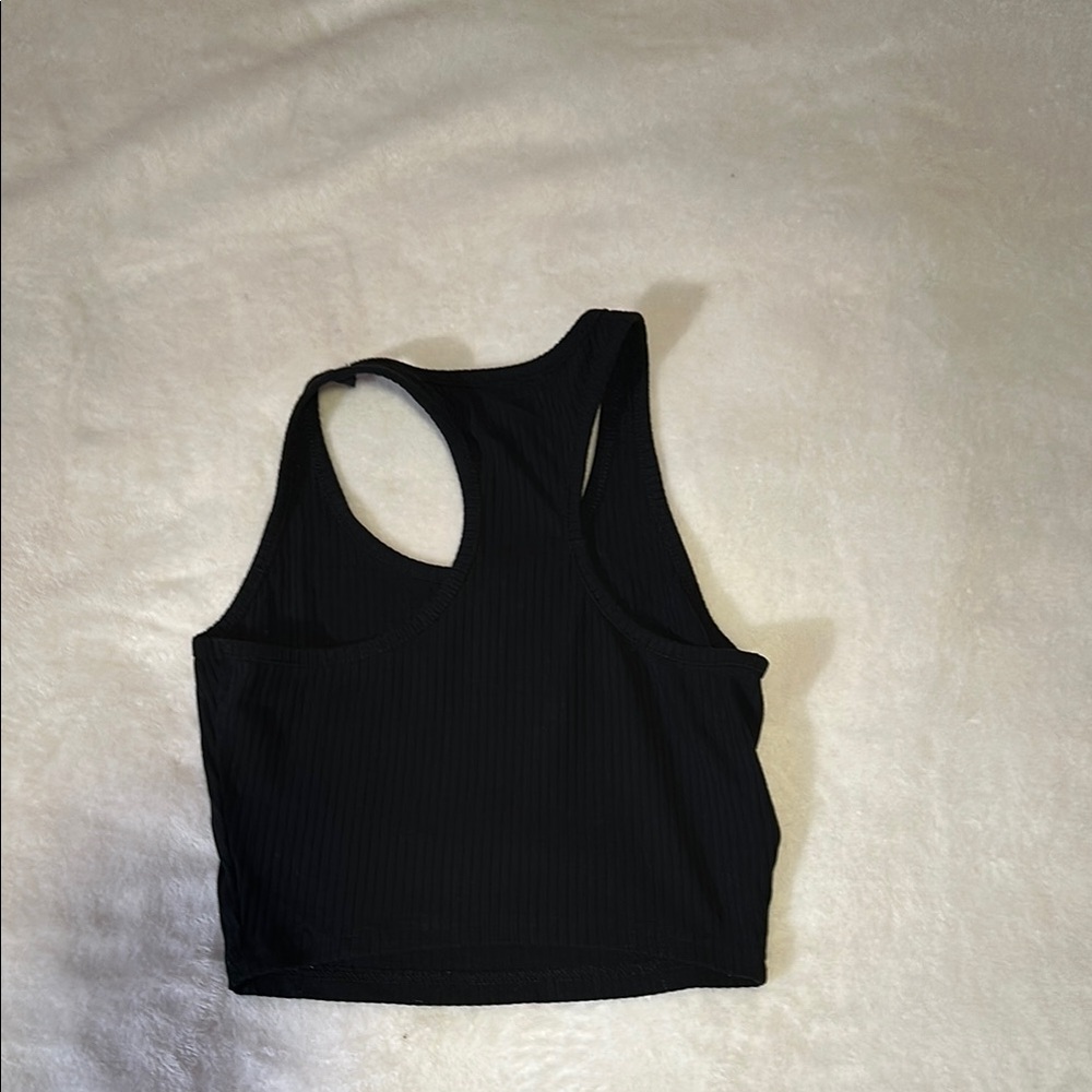 SHEIN Black Ribbed Tank Top - Picture 3 of 3